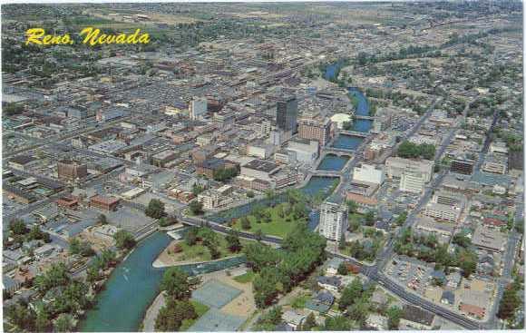 Air View of Reno Nevada NV