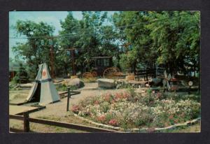 ME Miniature Golf Course York Beach Amusement Park Maine Postcard Golfing PC