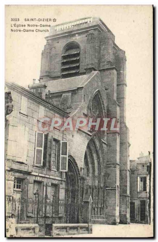 Old Postcard Saint Dizier L & # 39Eglise Notre Dame