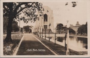 RPPC Postcard Hyde Park Sydney Australia 1939