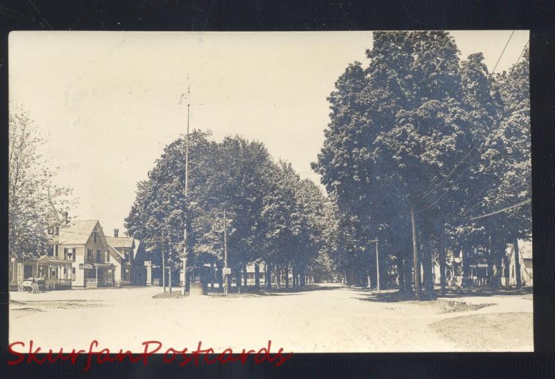 Rppc Creston Iowa Residence Street Scene Garage Vintage Real Photo