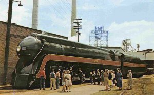 Norfolk Western Railroad Train J Locomotive Roanoke Shops Virginia postcard