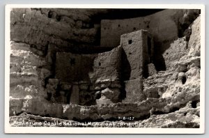 Montezuma Castle National Monuments Arizona RPPC Postcard V21