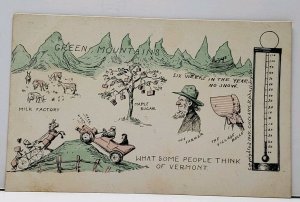 St Johnsbury Vermont, What Some People think, 1909 C.H. Clark Postcard G3