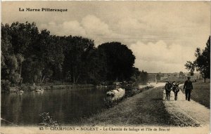 CPA Champigny-Nogent - Le Chemin de halage (275407)