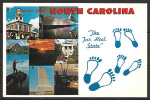 North Carolina - Greetings From The Tar Heel State - [NC-090X]