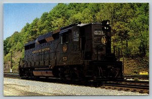 Railroad Locomotive Train Postcard - Norfolk & Western #531