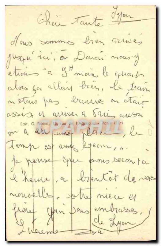 Old Postcard Cambrai Nord Porte de Paris