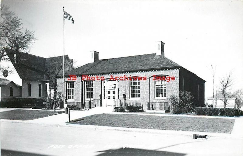 IA, Ida Grove, Iowa, RPPC, Post Office Building, Entrance, Cook Photo No P26