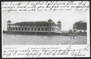 Bath House Gordon Park Cleveland Ohio Used c1908