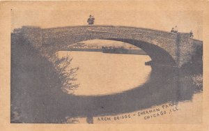 Chicago Illinois c1910 Postcard Arch Bridge Sherman Park