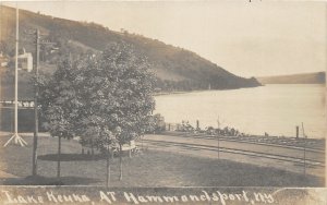 PC1/ Hammondsport New York RPPC Postcard c1910 Lake Keuka B&H Railway 74 