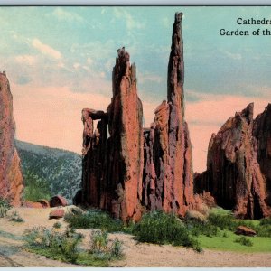c1910s Colorado Springs, Garden of the Gods CO Cathedral Spires Colorado PC A200