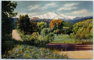 M-79242 Long's Peak and Mt Meeker from the Fields of Northern Colorado USA