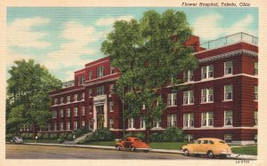 Vintage Postcard Flower Hospital Medical Building Toledo Ohio Buckeye News Pub.