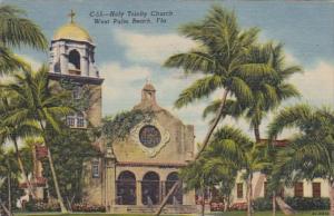 Florida West Palm Beach Holy Trinity Church 1954 Curteich