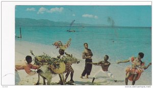 Cast of Native Floor Show Rehearsing on the Beach, Jamaica, PU-1967