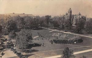 University? Campus Graduation Scene? Birds Eye View Real Photo Postcard J66082