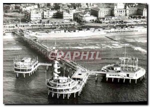 Old Postcard Schevenngen Pier Luchtopname