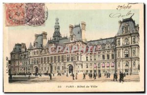 Old Postcard Paris City Hall