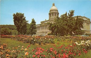 Rose Garden behind KY state capital Frankfort KY