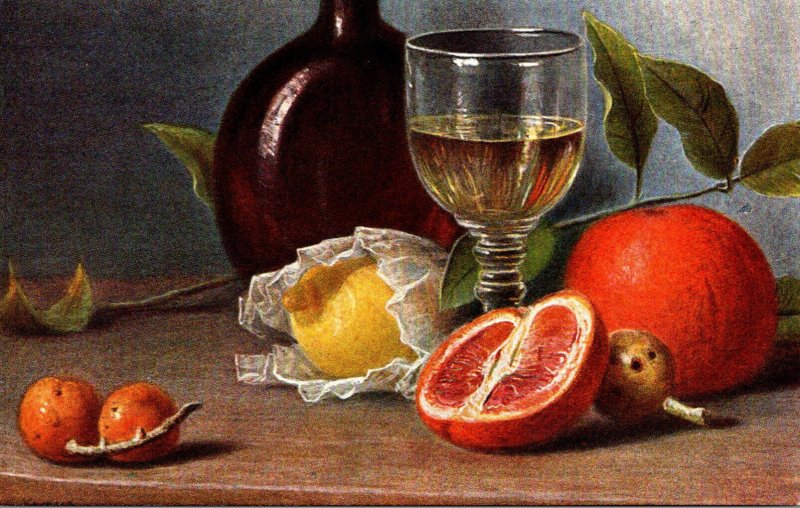 Painting Still Life Orange and Lemon