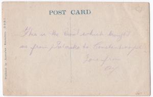 TSS Katoomba PPC By Australian Enamellers, Inscription From Passenger To Rev