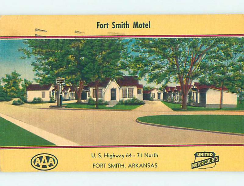 Linen FORT SMITH MOTEL Fort Smith Arkansas AR M6289