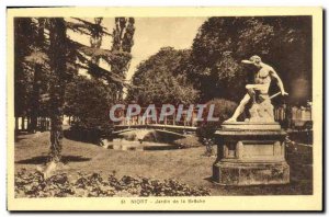 Postcard Old Garden Niort La Breche