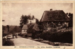 CPA Env. d'YVETOT-Nos vieilles chaumieres Cauchoises (348162) 