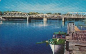 Bridge On Jemseg River New Brunswick Canada