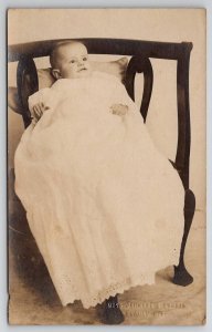 RPPC Durham NC Babys First Photo At Miss Johnsons Studio c1912 Postcard U29