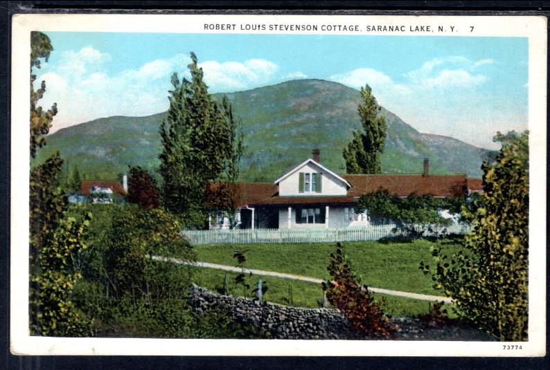Robert Lewis Stevenson Cottage Saranac Lake Ny Hippostcard