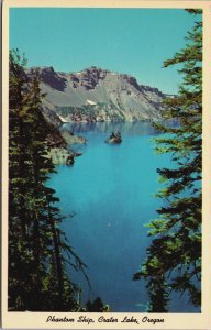 Crater Lake Phantom Ship Oregon Chrome Postcard C115