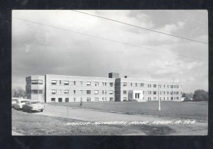 RPPC HARLAN IOWA BAPTIST MEMORIAL HOME OLD CARS REAL PHOTO POSTCARD