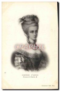Old Postcard Countess d & # 39Artois