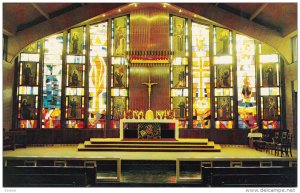 St. Augustine's Chapel, Inside View, MONASTERY, Nova Scotia, Canada, 40-60´