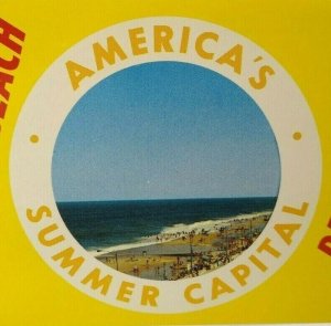 Rehoboth Beach Delaware Postcard America's Summer Capital Beach Town Ocean DE