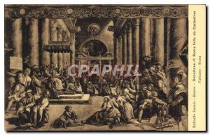 Postcard Old Raffaello Sanzio Stanze Donazione di Roma fatta da Constantino V...