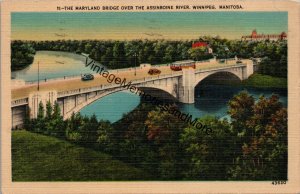 Maryland Bridge over the Assinboine River Winnipeg Postcard PC289