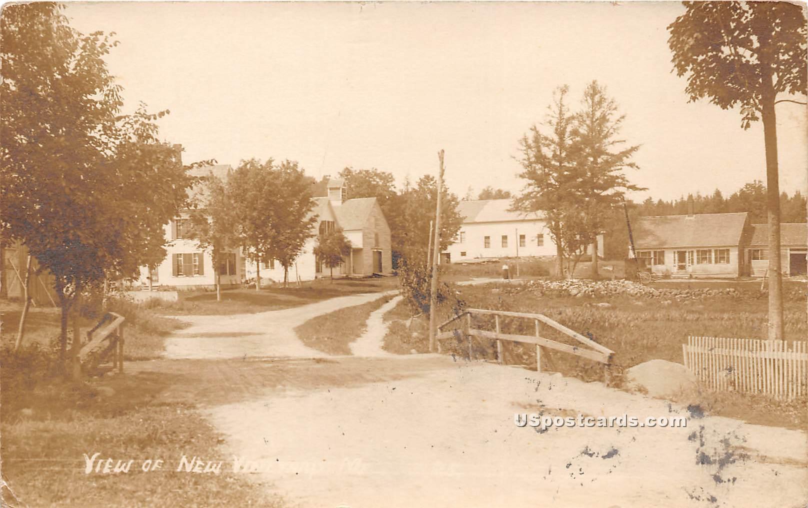 View in New Vineyard, Maine United States Maine Other, Postcard