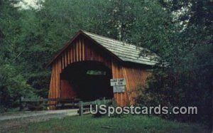 Covered Bridge, North Fork of Yachts River - Lincoln County, Oregon