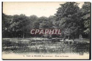 Old Postcard Foret Meudon Etang de Villebon