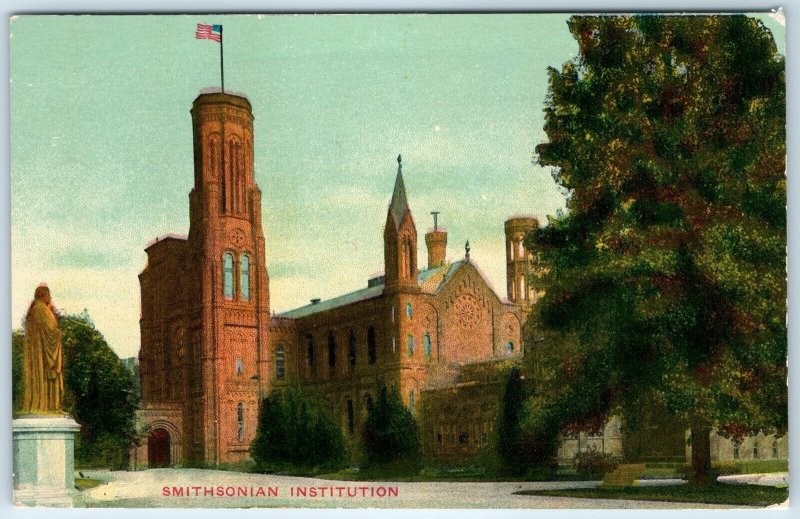 1910s Washington DC Smithsonian Institute Building Tower PC Ancient History A274