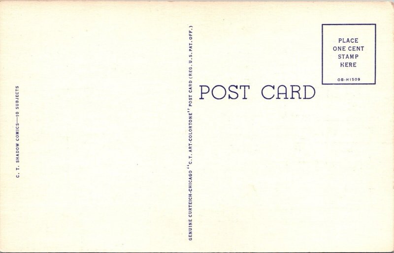 1940s Ray Walters Jilted Lovers Sexy Silhouette Teich Postcard JK6