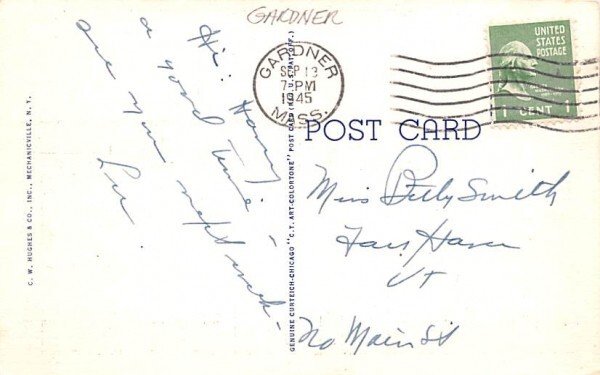 Greenwood Memorial Swimming Pool Gardner, Massachusetts Postcard