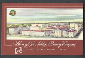 1960 PPC* MILWAUKEE WI SCHLITZ BREWING CO BEER MINT