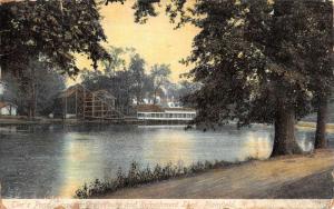 Plainfield New Jersey Tiers Pond Ice House Waterfront Antique Postcard K93019