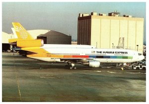 The Hawaii Express DC-10 McDonnell Douglas Postcard N904WA 1983