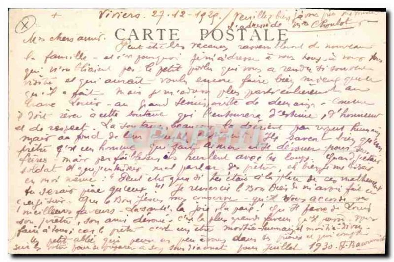 Postcard Old Viviers sur Rhone Bedside Cathedrale